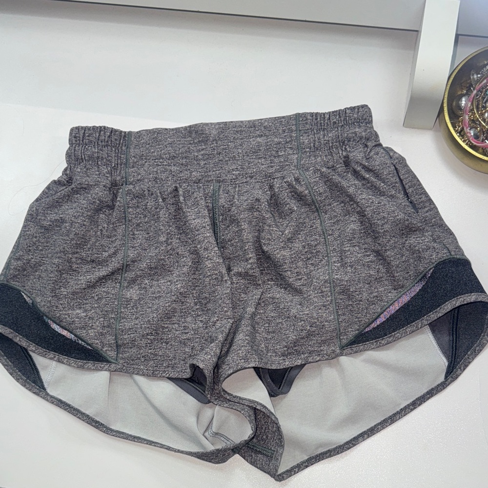 lululemon athletica gray Heathered Athletic Shorts